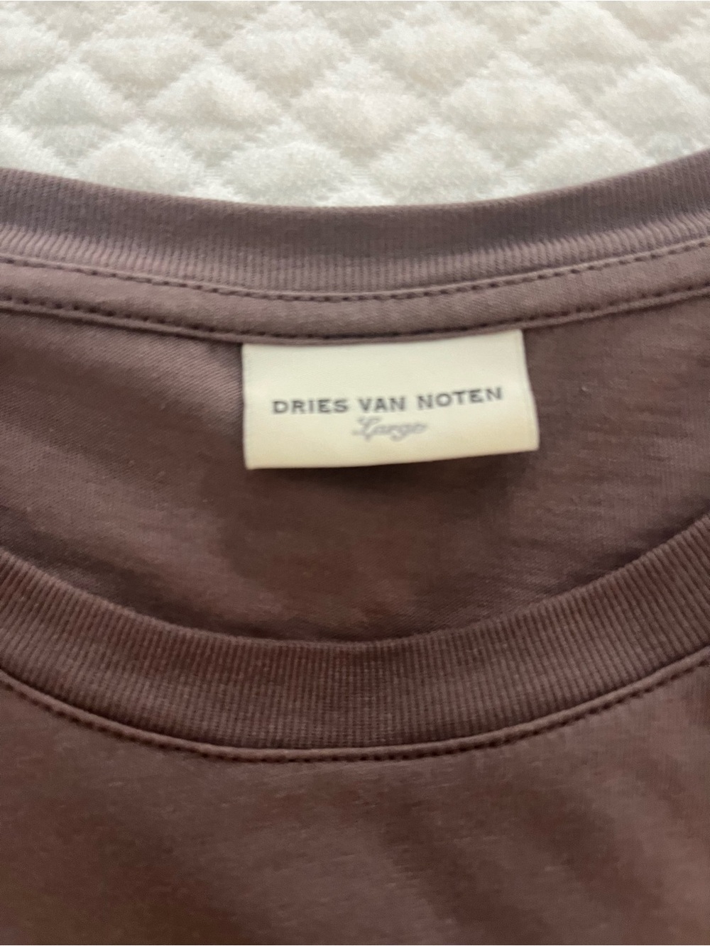 Dries Van Noten Relaxed 3/4 Sleeve Tunic - dark lavender - Picture 2 of 3